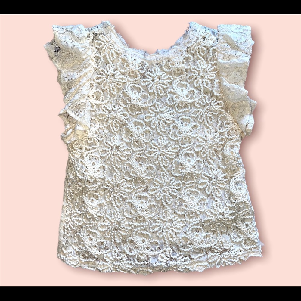Beige top from Zara